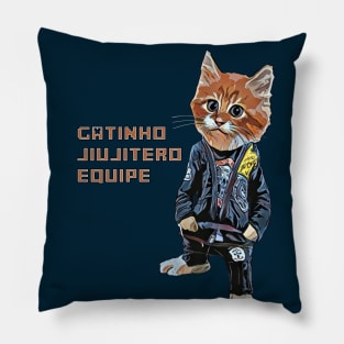 Gatinho Jiujitero Equipe Pillow