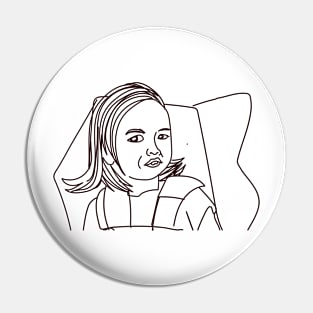 Side Eyeing Chloe Meme Pin