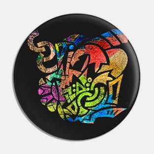 Rainbow Fireball Pin