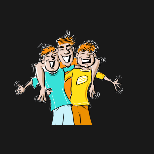 Three guys hugging T-Shirt