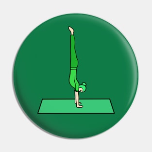 Yoga handstand pose Pin