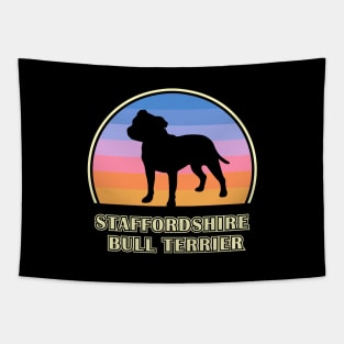 Staffordshire Bull Terrier Vintage Sunset Dog Tapestry