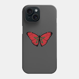 Vintage Morocco Butterfly Moth | Pray For Morocco and Stand with Morocco Phone Case