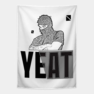 YEAT // Rapper / Black Retro Tapestry