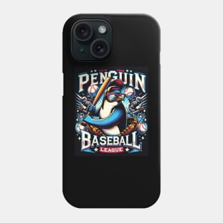 Penguin Baseball Tribute - Penguin Baseball League - Baseball Gift Phone Case