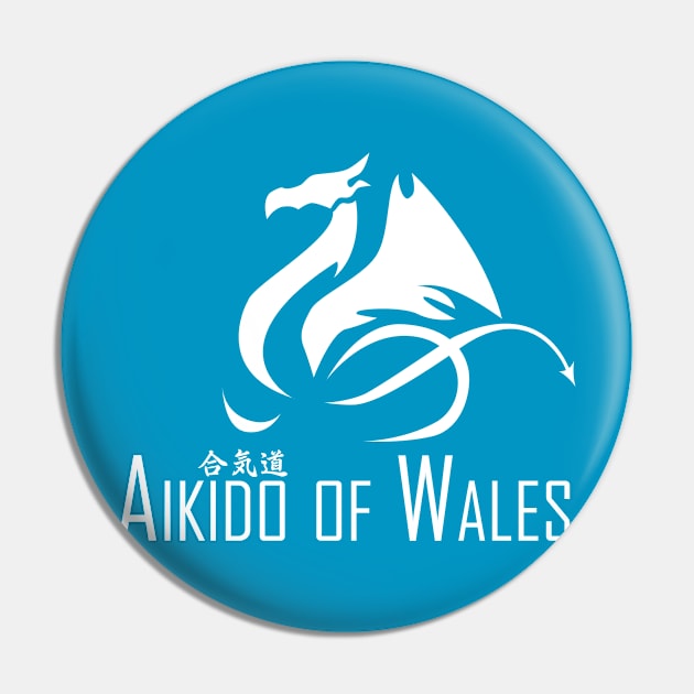 Aikido of Wales (White) Pin by timescape