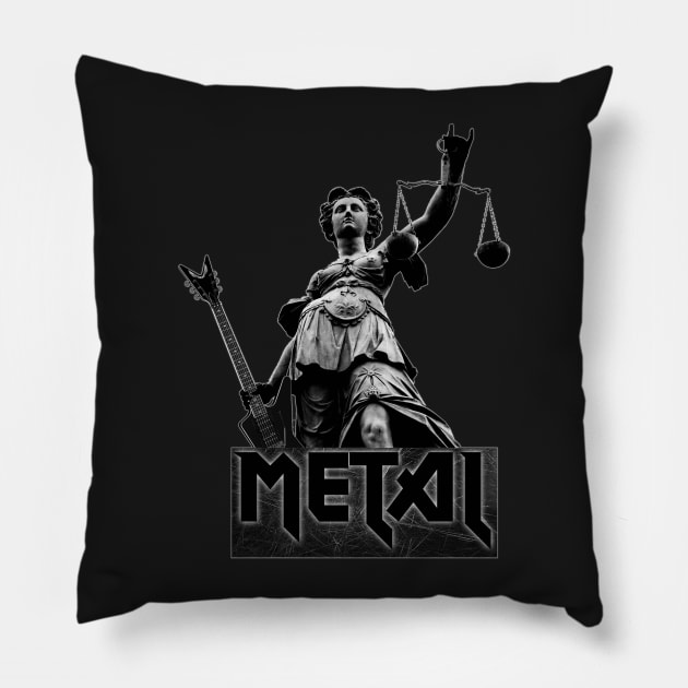 Metal-Justice Pillow by danimunjoz