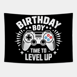 Birthday Boy Level Up Tapestry