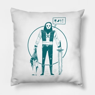 Skull Face ( Tuff guy No.1) Pillow