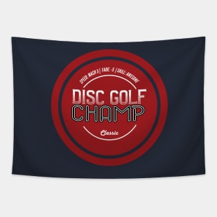 Disc Golf Ultimate Frisbee Champ Tapestry