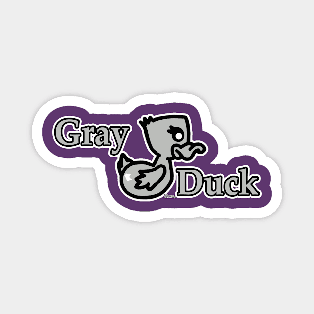 Gray Duck Magnet by BogusPunkin Studios 