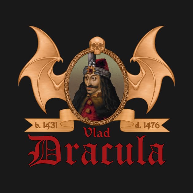 Vlad Dracula Batwing Portrait by CFouldsArt