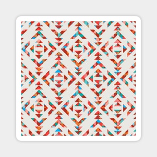 Tribal Geometry No.002 / Vibrant Colors Magnet