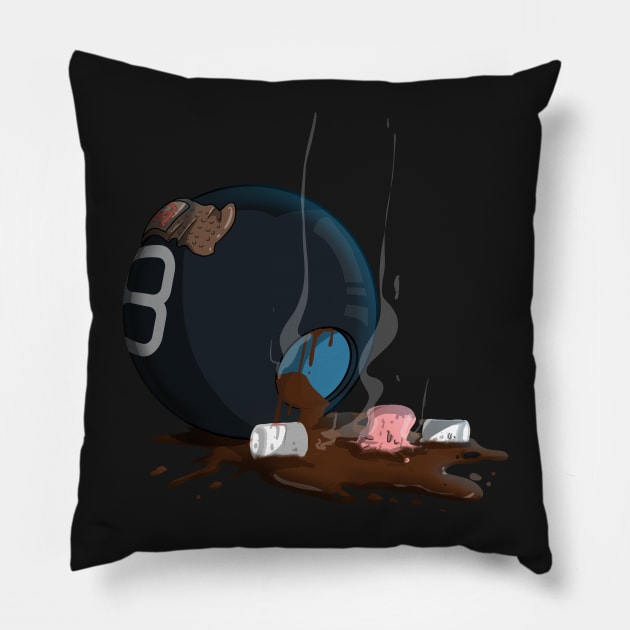 Cult Awesome magic 8 ball Pillow by Fgradecomics