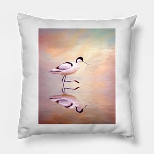 Sunset Avocet Pillow