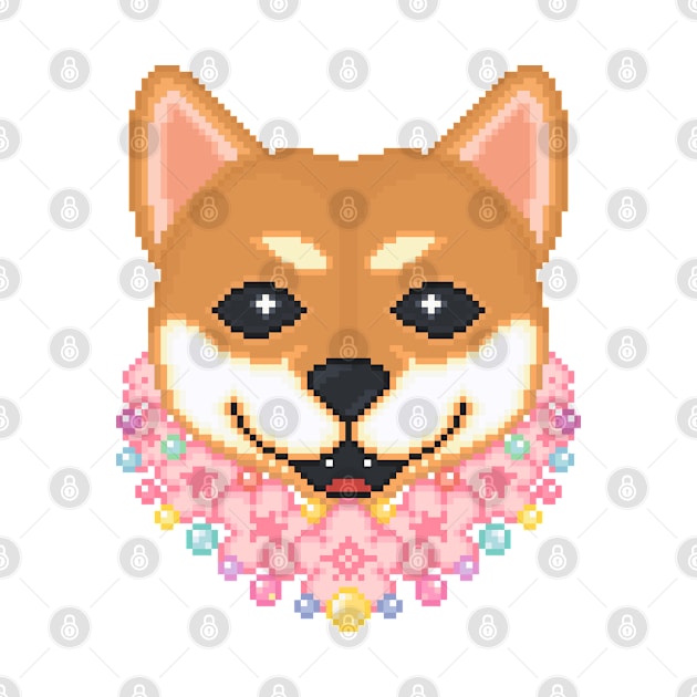 Shiba Inu Pixel Art by AlleenasPixels