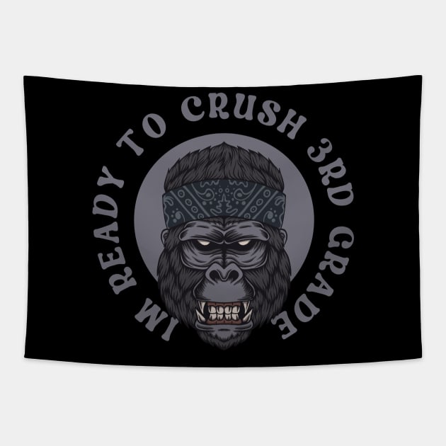 I'm Ready To Crush 3nd grade Back To School Tapestry by Myartstor 