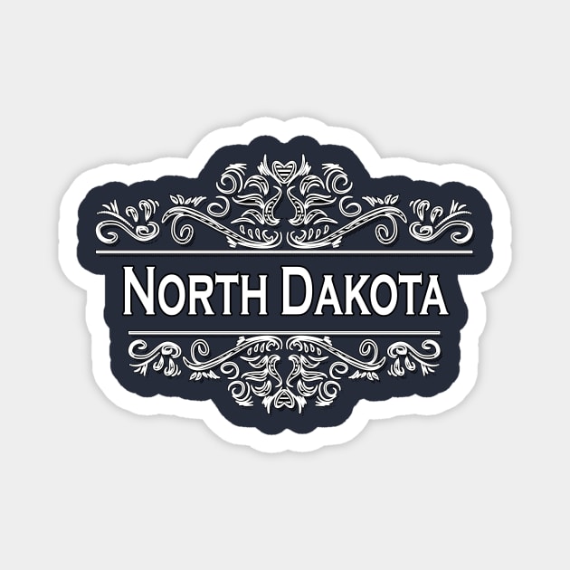 North Dakota State Magnet by Usea Studio