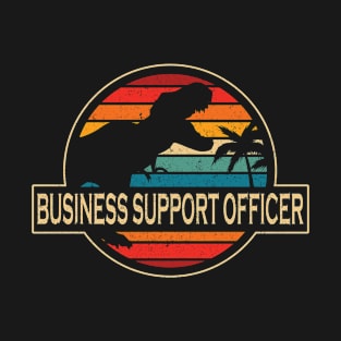 Business Support Officer Dinosaur T-Shirt