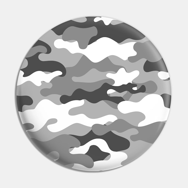 grey military Camo Pin by Shop design