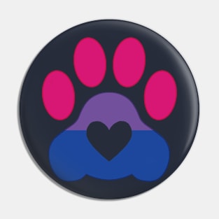 Pride Paw: Bi Pride Pin