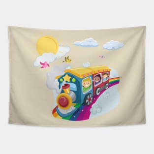 Train to heart Tapestry