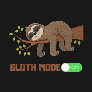 lazy sloth mode on vintage T-Shirt