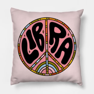 Libra Peace Sign Pillow