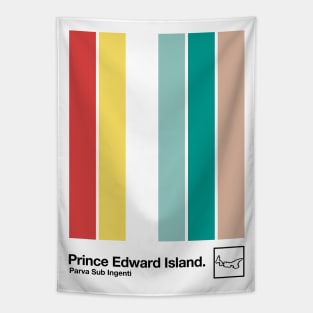 Prince Edward Island // Original Minimalist Artwork Poster Design Tapestry