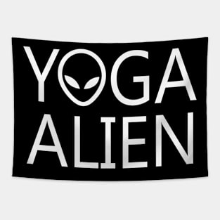 Yoga Alien Tapestry