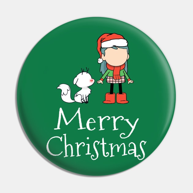 Hilda and Twig Merry Christmas Pin by MadyJustForFun