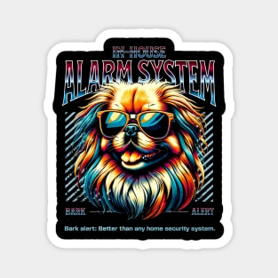 Bark Alert Pekingese Dog Magnet