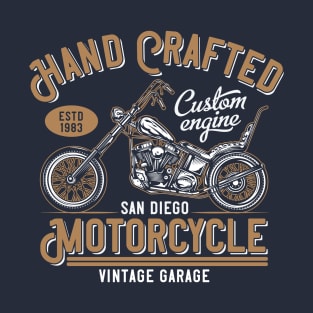 Hand Crafted Motorcycle T-Shirt