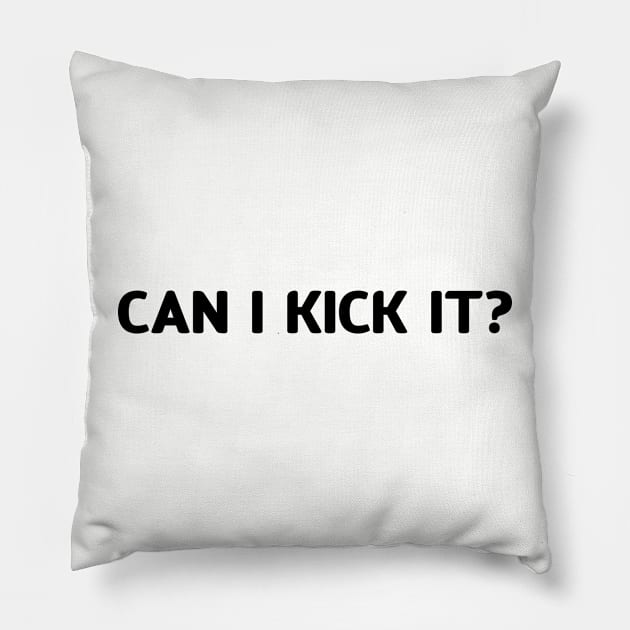 Can I Kick It Charlie Brown Pillow by abahanom