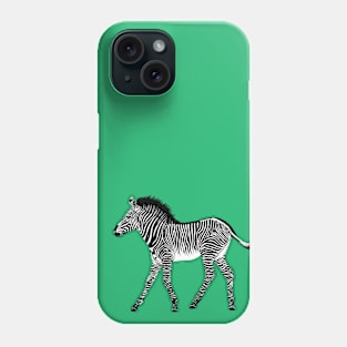 Zebra foal - ink illustration Phone Case