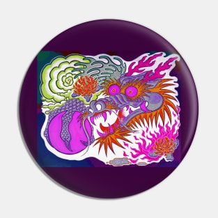 Neon Dragon With 4 Elements Variant 15 Pin