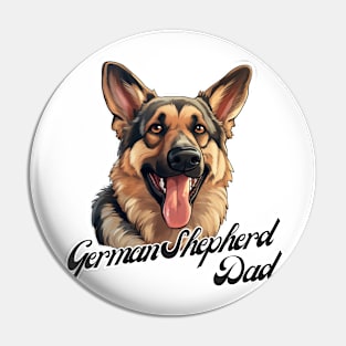 German Shepherd Dad T-Shirt - Dog Lover Gift, Pet Parent Apparel Pin