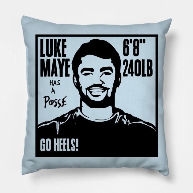 Luke Maye Has A Posse Pillow by jared_clark