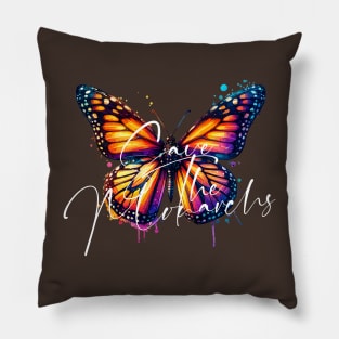 Save Monarchs Plant Milkweed Butterflies Streetwear Pillow