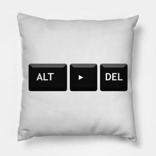 Alt-Right Delete (Obsidian) Pillow