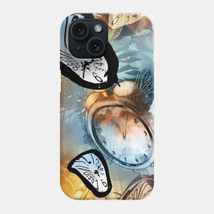 Time Flies surreal melting clocks Phone Case