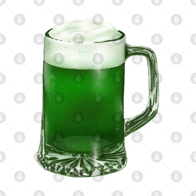 Green Beer Mug by HB Loves Crafts