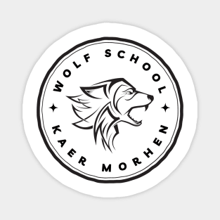 Wolf School - Kaer Morhen - White - Fantasy - Witcher Magnet