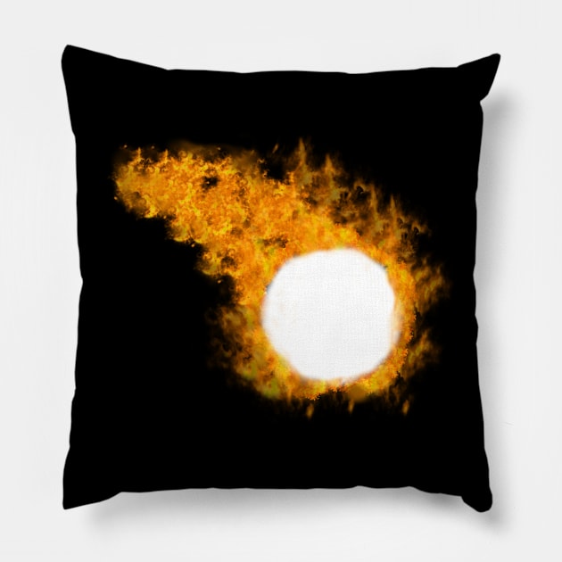 Fireball Pillow by JacCal Brothers