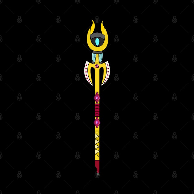 Eye-Catching Magic Staff by Living Emblem