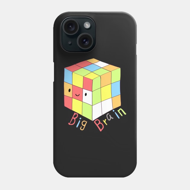 Rubik's cube big brain Phone Case by Mayarart