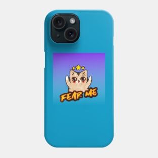 Fear Me (spooky kitten cartoon) Phone Case