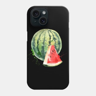 Image: Watercolor, Watermelon Phone Case