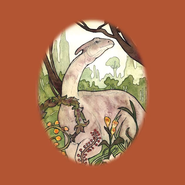 Gentle Parasaurolophus by UntidyVenus