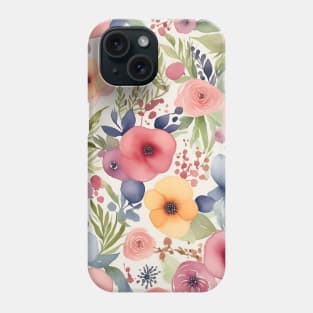 Watercolor Floral pattern Phone Case